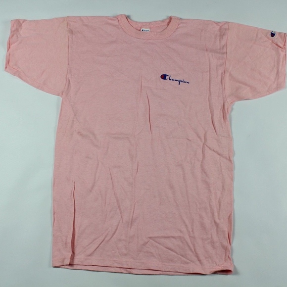 Champion Other - Vintage Champion Spell Out Jersey Knit Shirt Pink